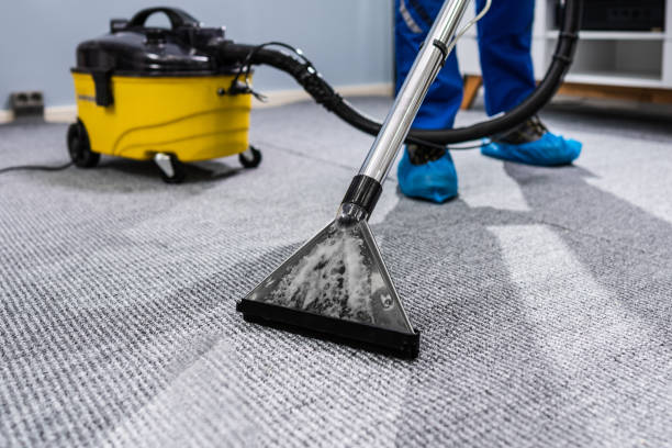 Vacuuming carpet recurring cleaning service